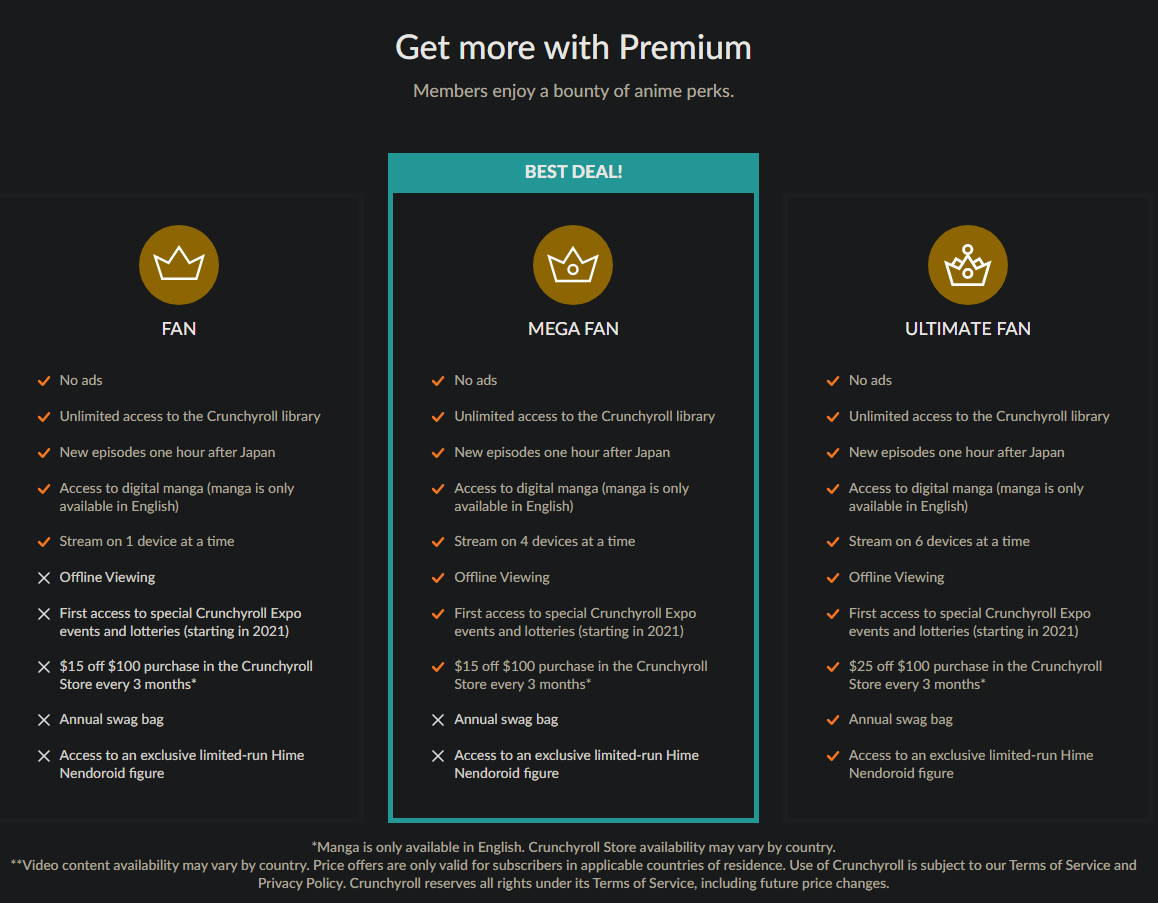 Crunchyroll Premium Services Now Available in Malaysia with Regional  Pricing - GamerBraves